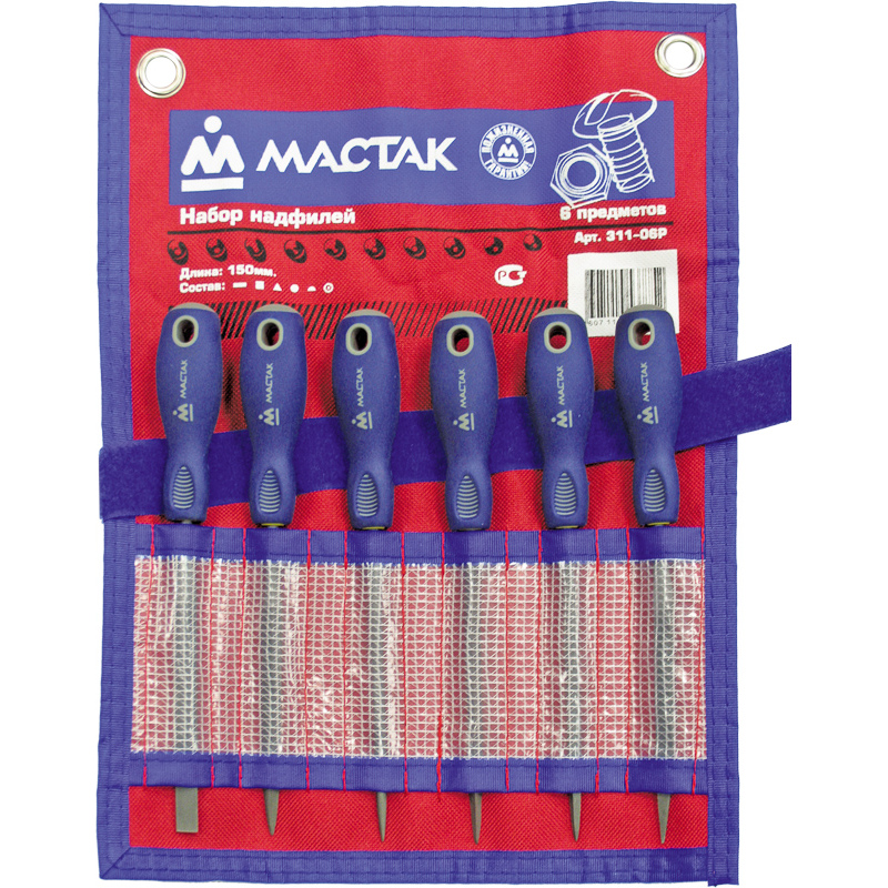 МАСТАК Набор надфилей, 6 предметов  311-06P 