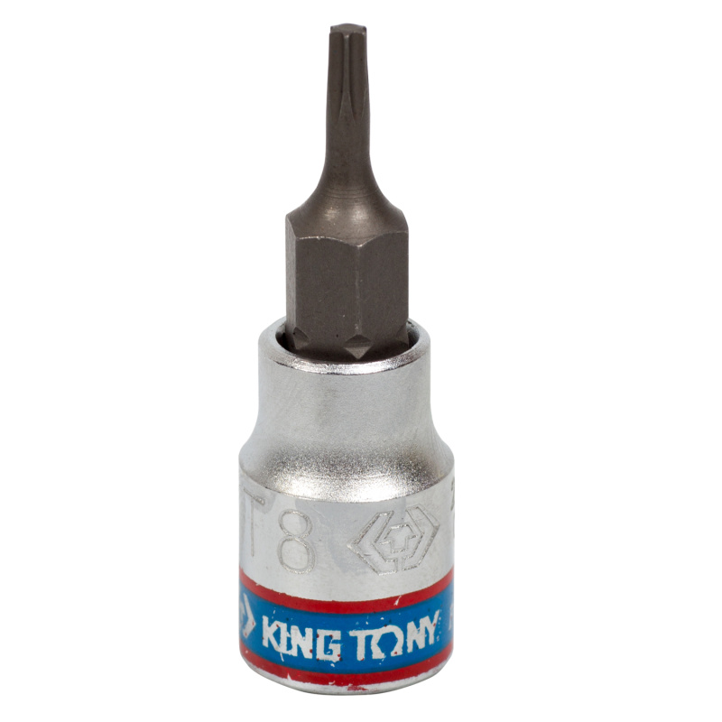 KINGTONY Насадка (бита) торцевая 1/4", TORX T8, L = 37 мм  203308