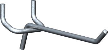 Упаковка оцинкованных крючков L120, диам. 4мм (в упаковке 25 шт.)  07.114G