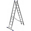 Лестница универсальная, двухсекционная со стабилизатором, 10 ступеней ЗУБР 38821-10