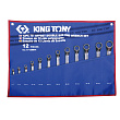 KING TONY Набор накидных ключей, 6-32 мм, чехол из теторона, 12 предметов 1712MRN